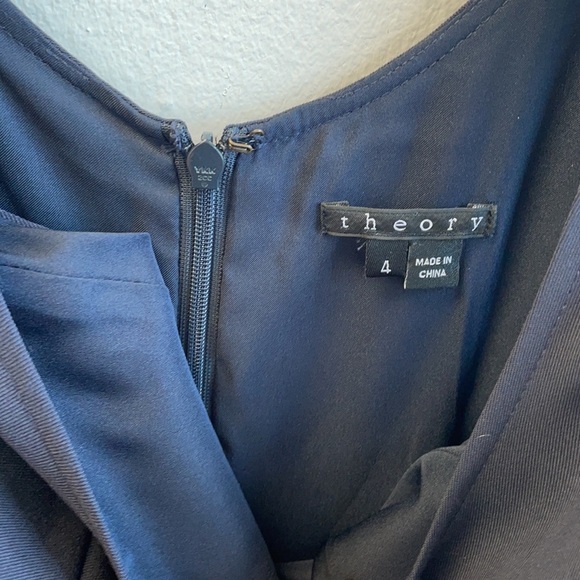 Theory Kaien W navy fit and flare dress - Picture 3 of 7